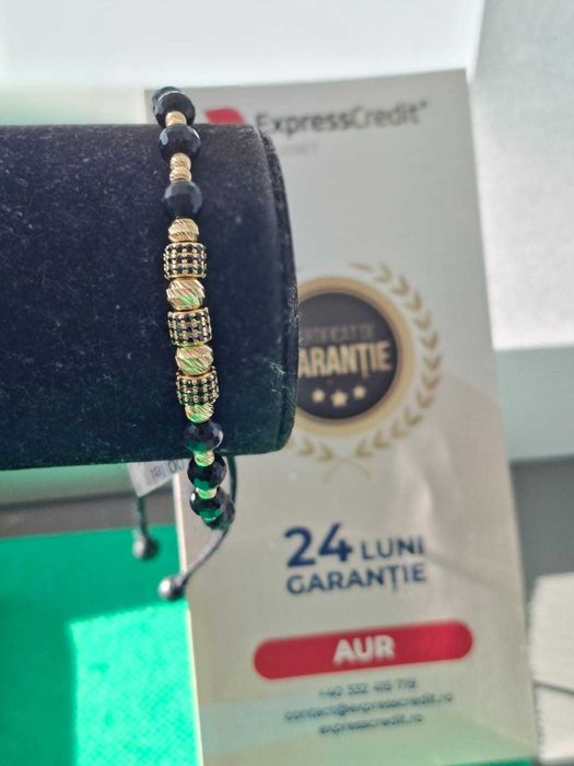 Bratara cu snur si aur 14K 6.63gr(AG44 B:6522)