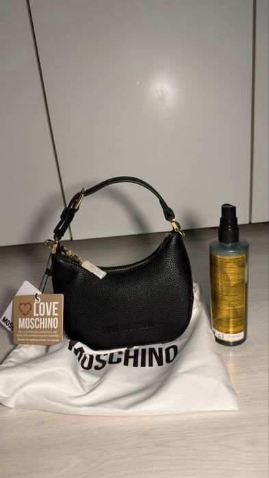 Love Moschino дамска чанта, черна, нова с етикет