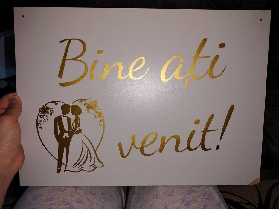 Placa bine ați venit nunta