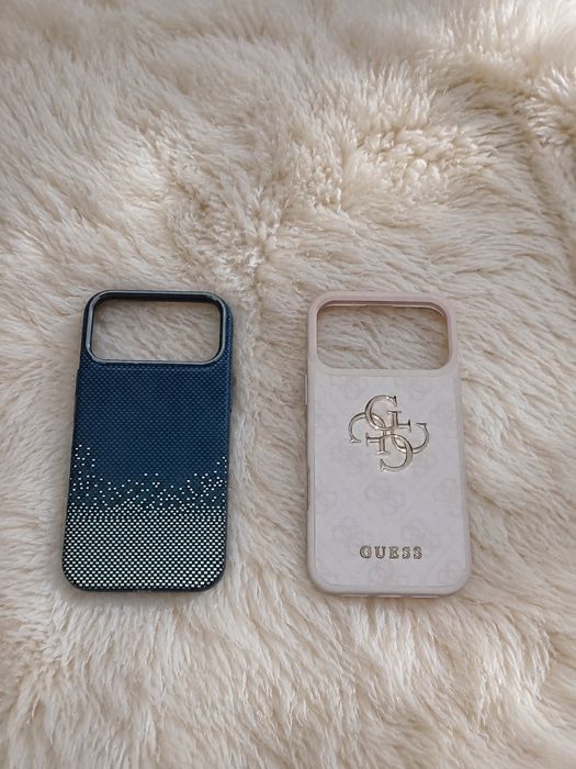 Чехол карбоновый с magsafe  + Guess для  iPhone 17 pro max