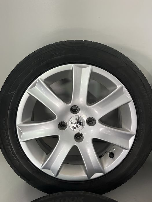 Оригинални джанти 16 цола 4х108 за Пежо с летни гуми 195/55/16