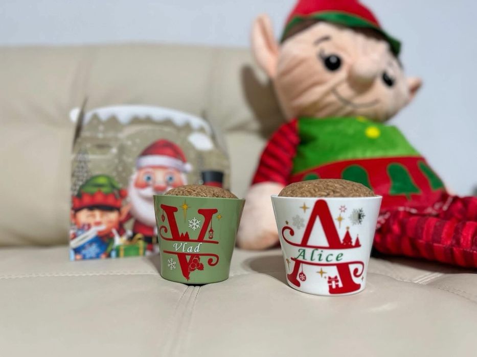 Ghivece personalizate cu grau pentru Sfantul Andrei