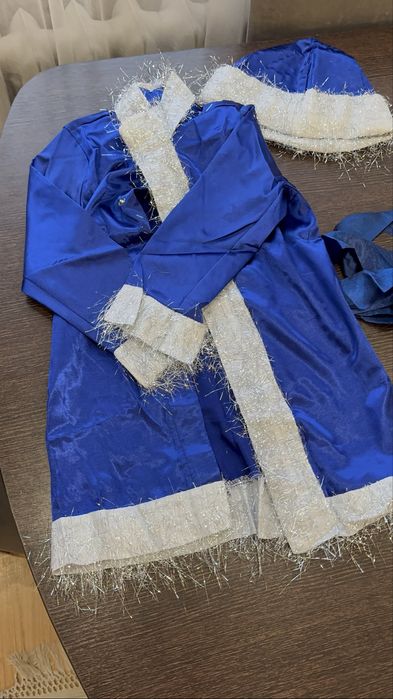 Костюм деда мороза сииий