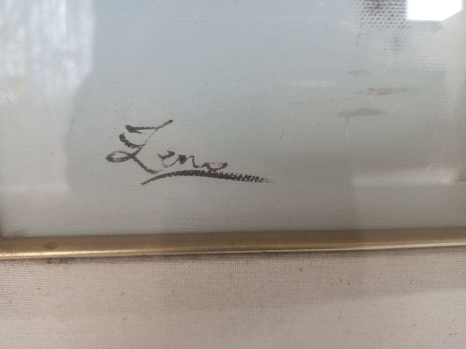 Tablou marină - pictură cu bărci din Italia