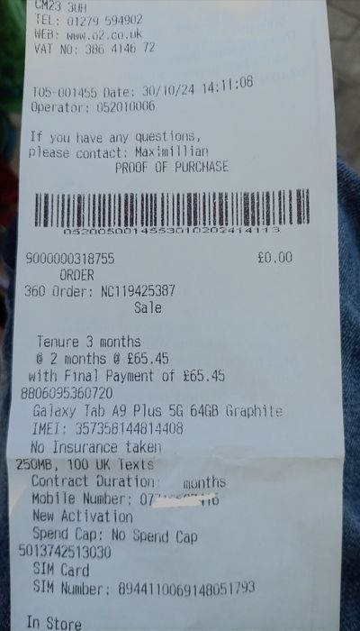 Tableta Samsung A9 plus 5G