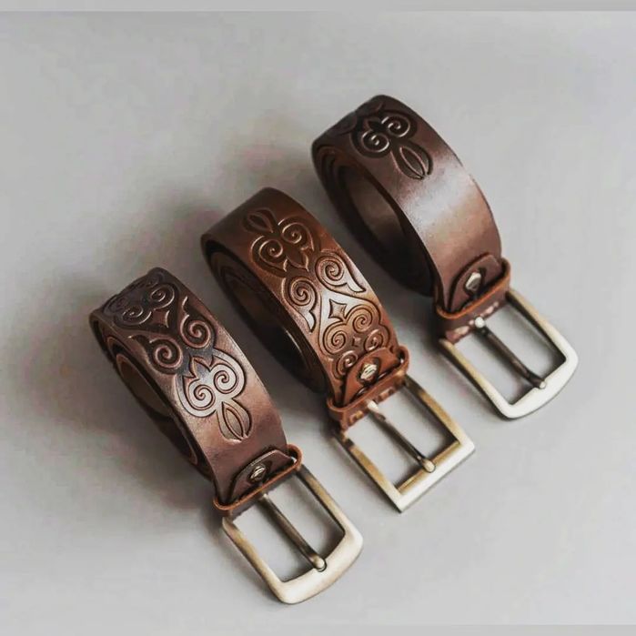 Таза былғарыдан жасалған белдіктер