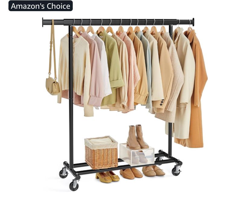 Подвижден щендер за дрехи на колелца