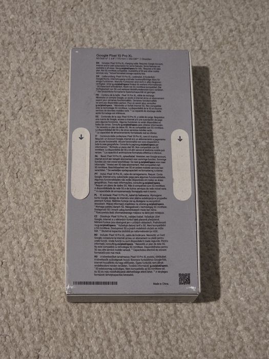 Telefon mobil Google Pixel 10 Pro XL, 256GB, 16GB RAM, 5G,Obsidian