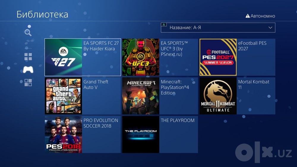 PlayStation 4 Slim 1TB (ичида 23та уйини бор + dastavka bepul