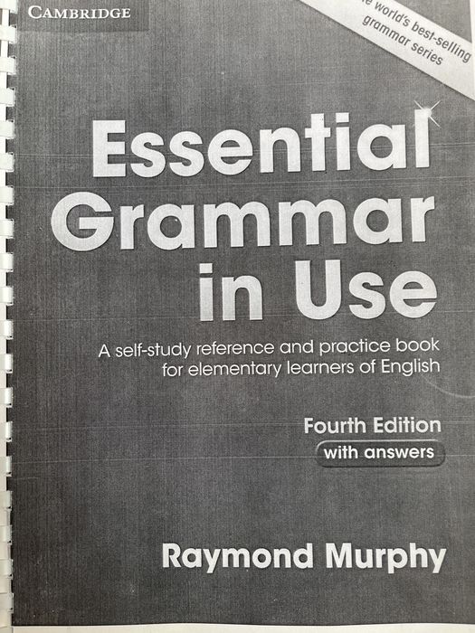 А1-А2 деңгейіне Murphy R: Essential Grammar in Use 4th Edition