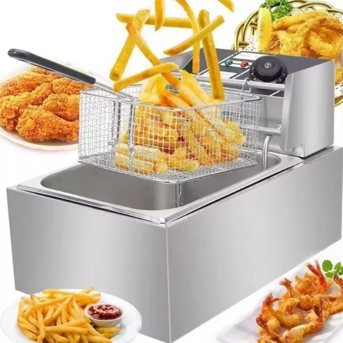 Friteuză electrică profesională 6L, 2500W – nouă, nefolosită!