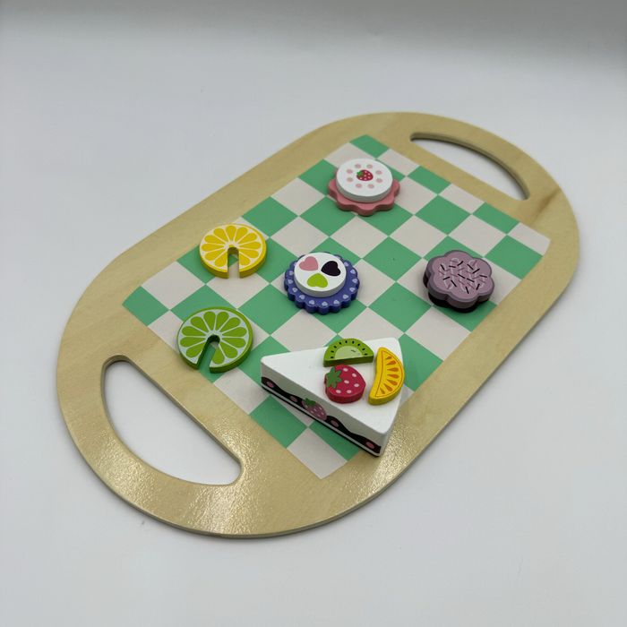 Игрушечный деревянный чайный сервиз детский