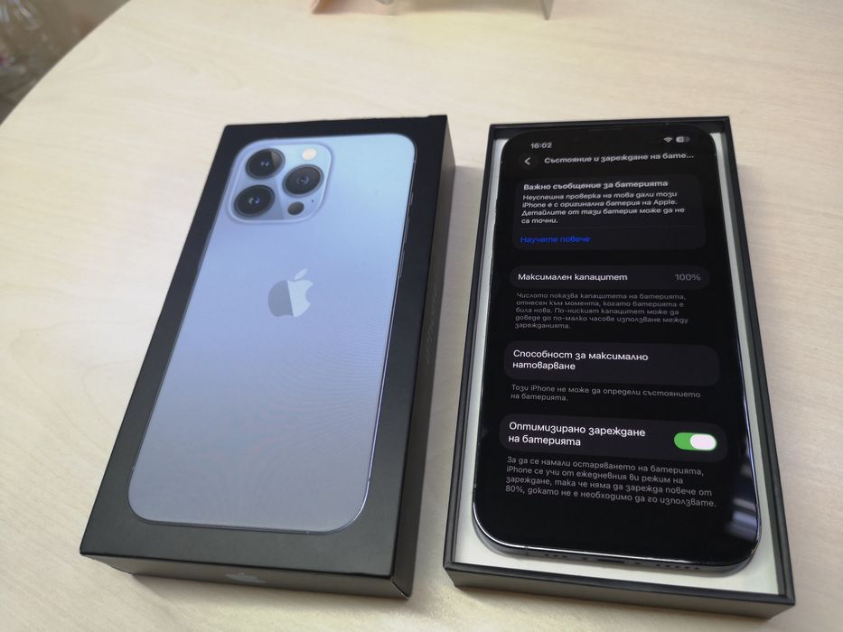 Iphone 13 Pro-256gb - Sierra Blue /100%Battery health