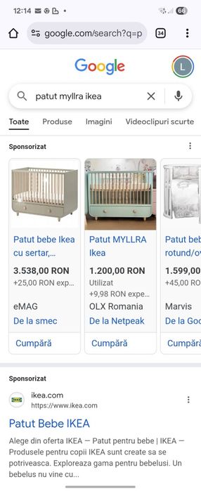 Pat Bebe myllra ikea - ca nou Bucuresti Sectorul 6 • OLX.ro