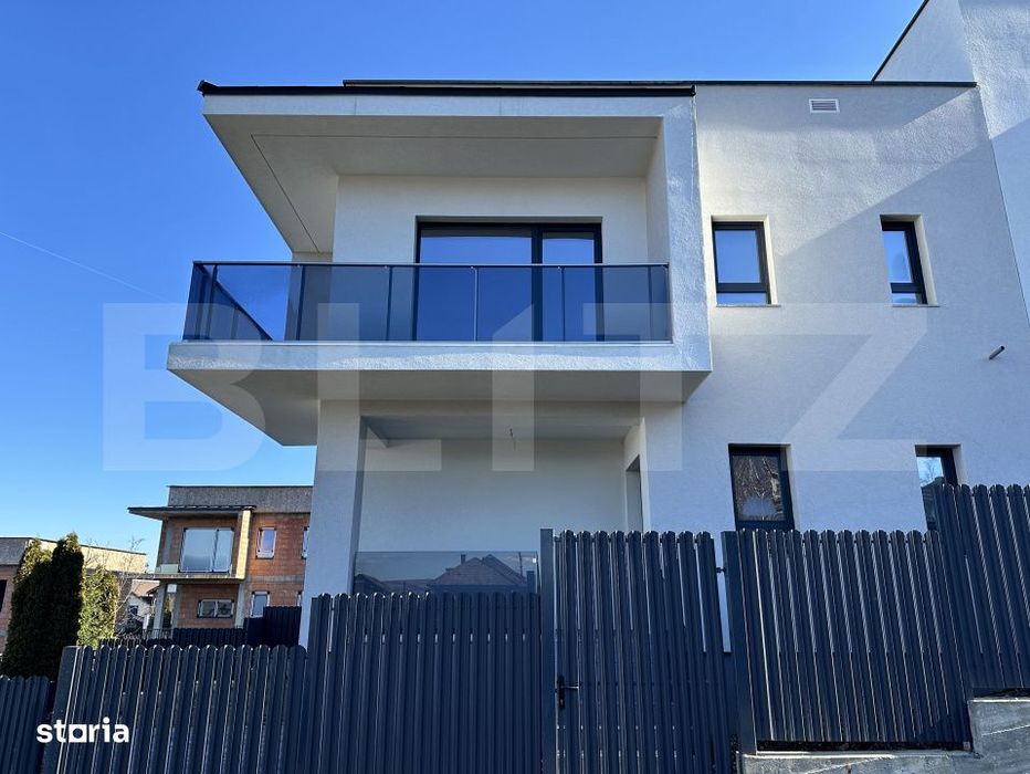Duplex cu C.F. design contemporan, ansamblu privat, zona Aerodrom Dezm