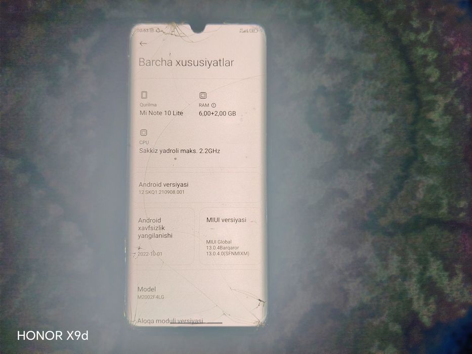 Xiaomi not 10 lite arzon flagman telefon