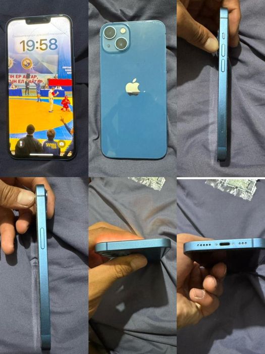 Айфон 13 синий цвет