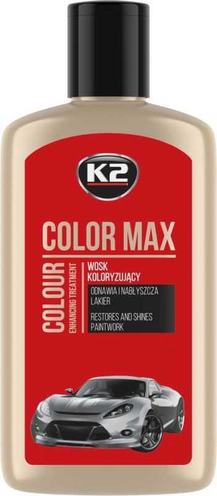 Вакса за полиране на автомобил Color Max K2, 250мл - Червена