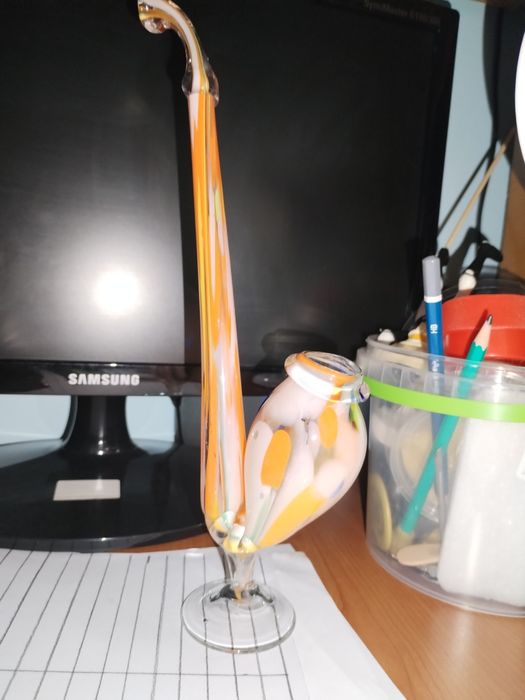 Pipă-sticla de Murano-27 cm