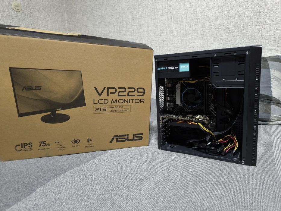 Игровой компьютер+монитор asus