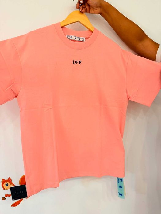 Tricou Off-White roz marimea Xs S