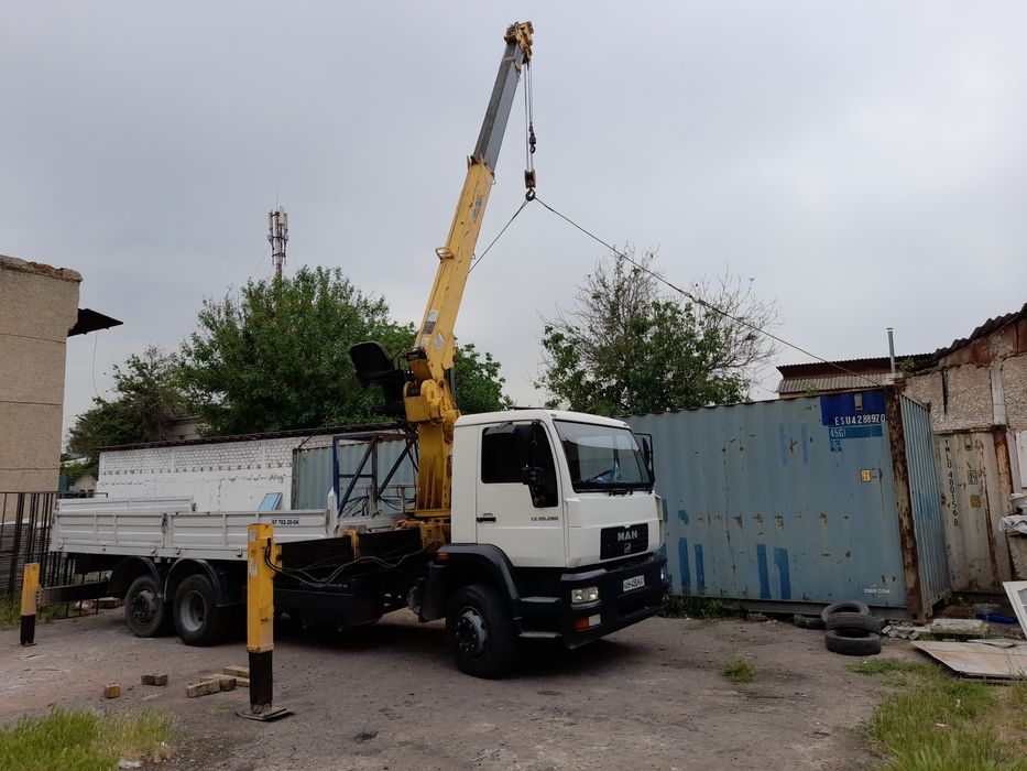 Услуга кран манипулятор хизмати, кран 7тонна машина 10тоннали