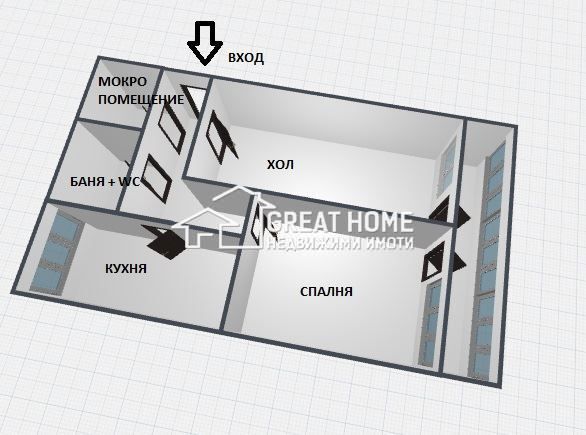 Продава се Тристаен апартамент в Търговище, Запад 3 - 76 кв.м за 432 €/кв.м - Снимка #5