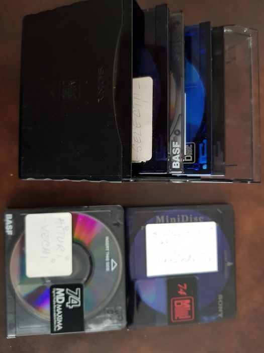 Minidiscuri Sony, BASF, TDK.