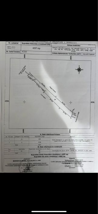 Teren+ constructie veche Adunatii Copaceni Giurgiu