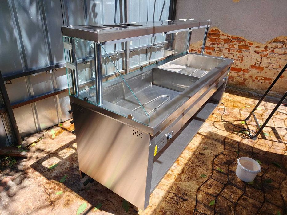 Електрическа топла витрина бен мари CSA Inox 6 × GN 1/1