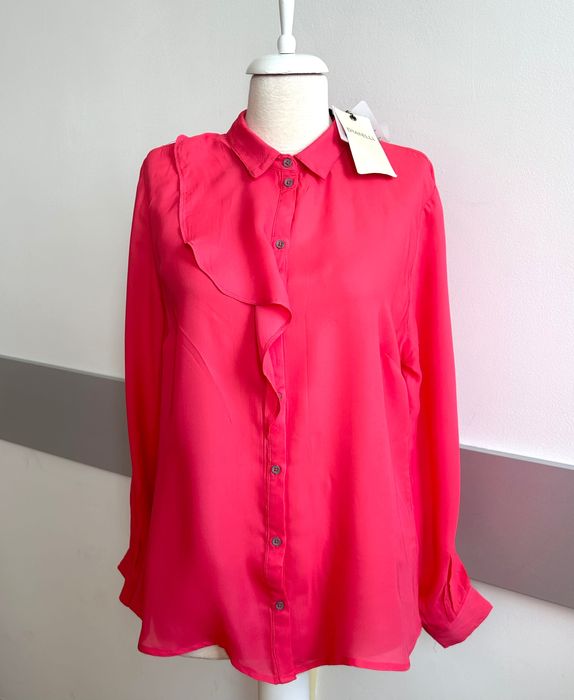 Красива нова риза в разкошен наситен цвят фуксия