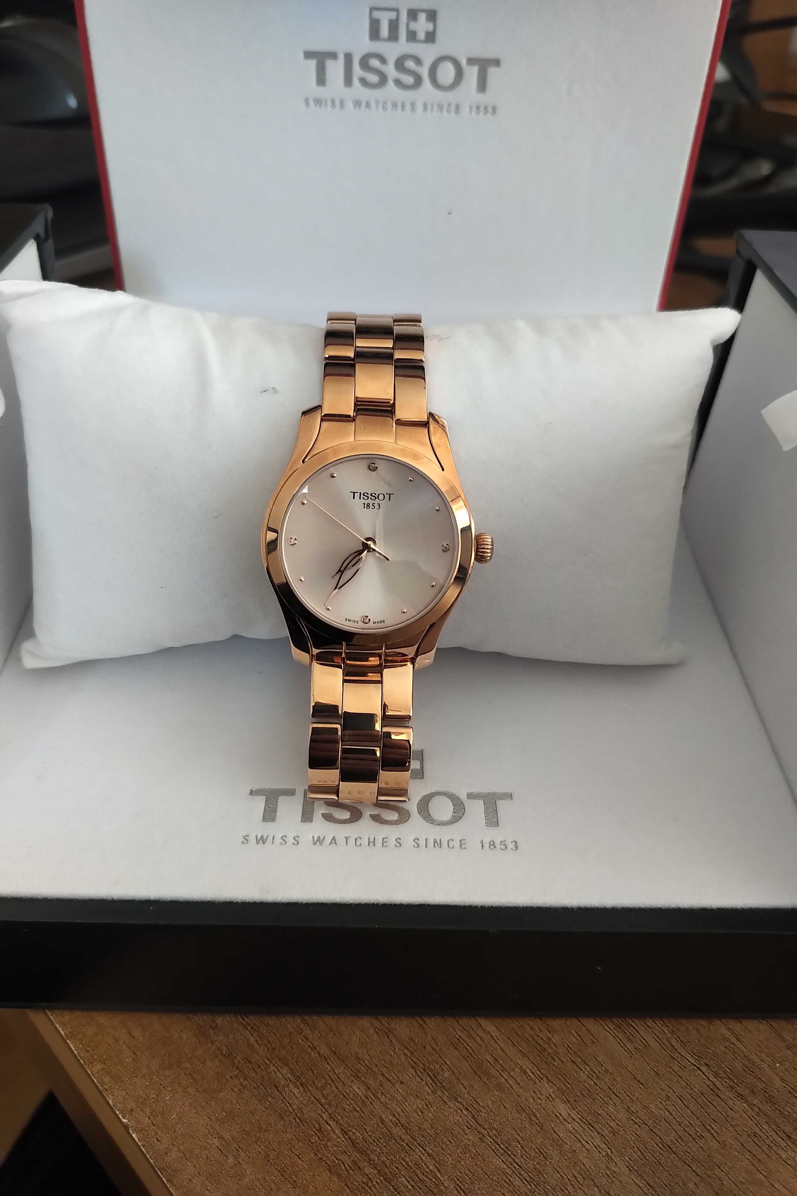 Vand Ceas Dama Tissot T Wave Diamonds Ref. T1122103345600 Nou