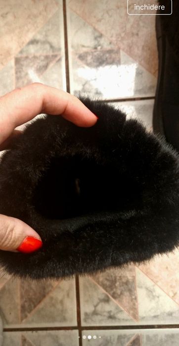 Ghete îmblănite negre
