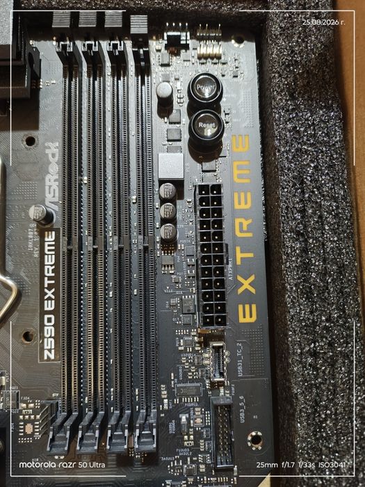 Дъно ASrock Z 590 Extreme+процесор i7 10700kf
