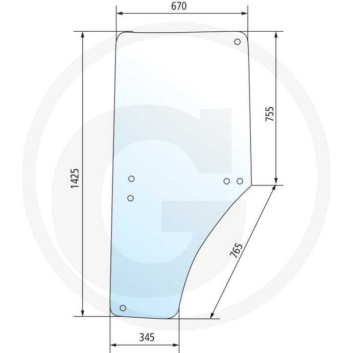 Geam sticla John deere 6210/6310/6410/6610 etc.
