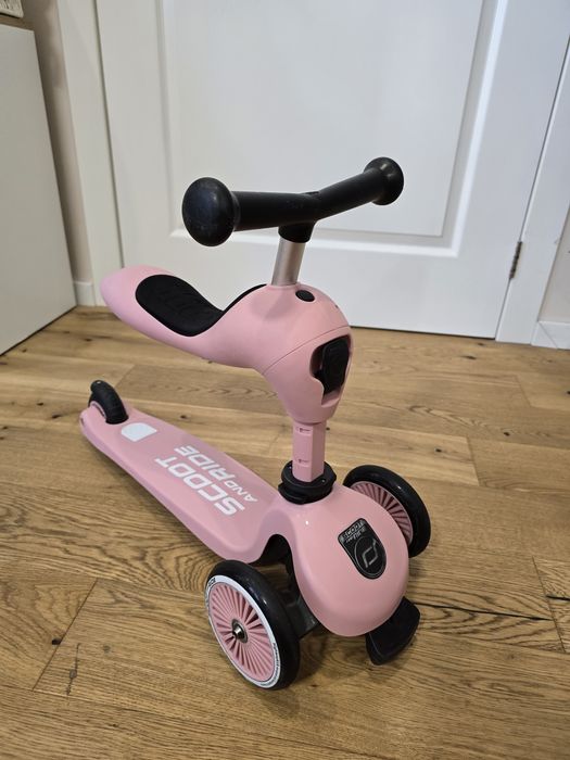 Scoot & Ride Highwaykick 2в1 Rose – тротинетка в отлично състоян