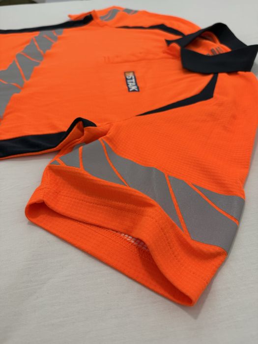 Tricou MASCOT Polo (XL barbat) munca lucru santier vizibil vizibilitate work workwear premium benzi reflectorizante