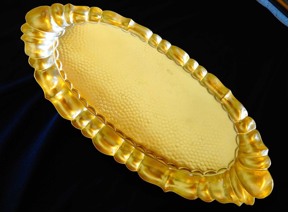 Бронзово плато,поднос,маркирано