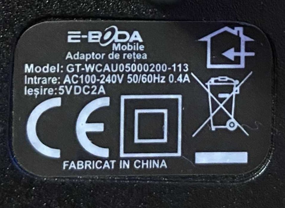 E-BODA Mobile Adaptor de rețea Model: GT-WCAU05000200-113