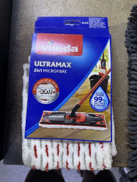 Запаска на швабру Vileda ultra max 2in1 microfibre