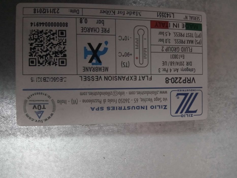 Vând vas de expansiune 8 litri