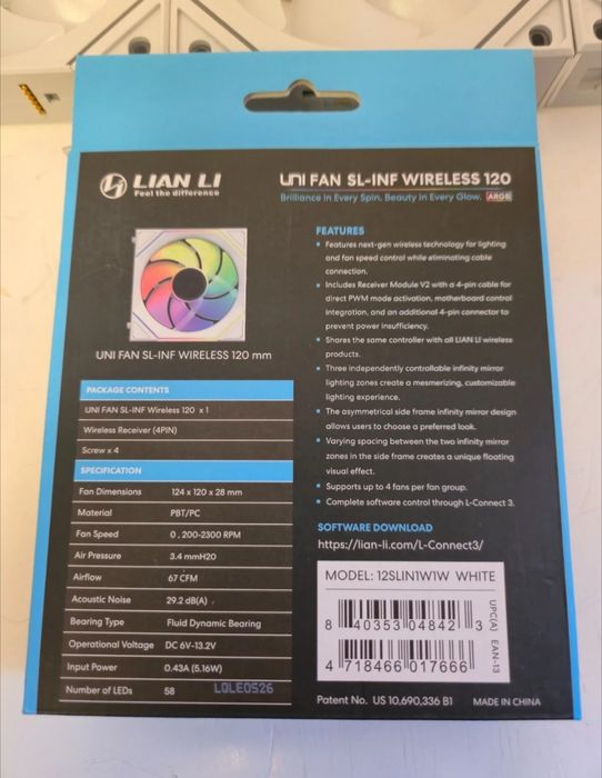 Lian-Li SL Infinity Wireless White 3шт