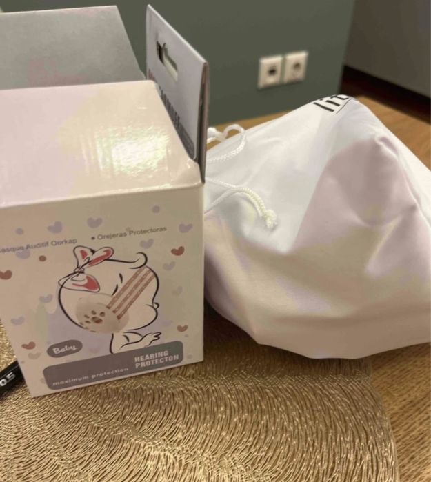 Casti antifonice pentru bebelusi , nou culoarea gri