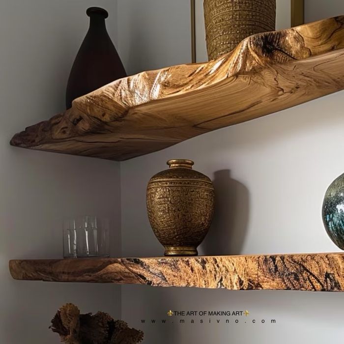 Дървен плот за баня | Рафт за баня | Масивен плот