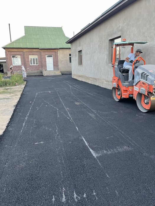 Укладка асфальта. Асфальт. Шымкент