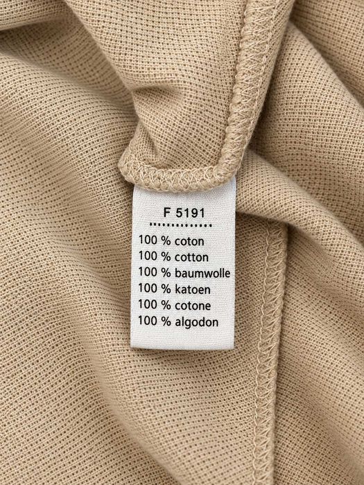 Tricou Polo Lacoste bărbați, mărimea XL, bej, 100% bumbac, logo crocodil brodat