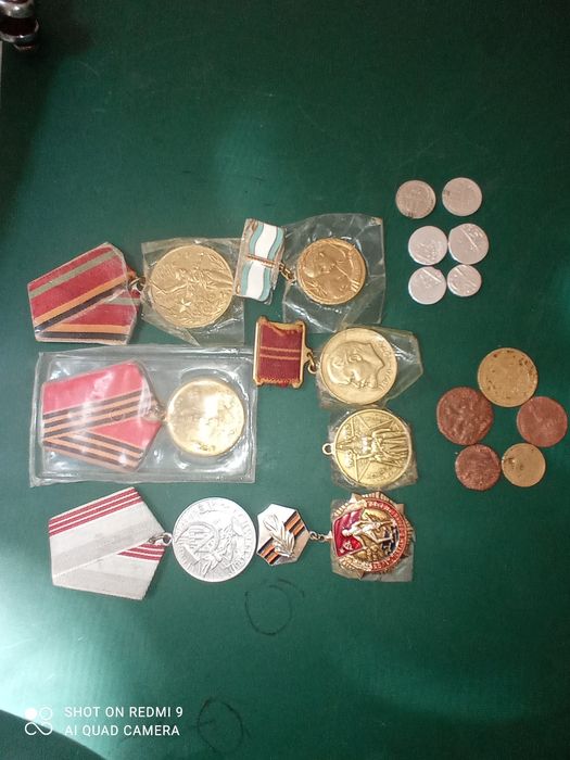 Qadimi Kumush. Tanga. 6 ta dona. 5 dona. Qadimi. Tanga. 7 ta medal.