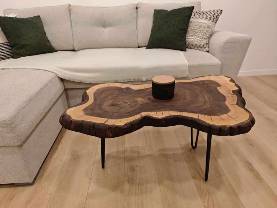 Măsuță cafea lemn de nuc