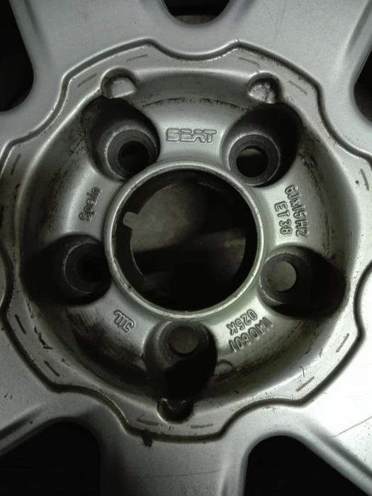 Set 4 roți cu jante aliaj R15 5x112 originale Seat (VW Audi Skoda)