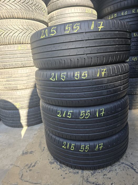 4 Anvelope Vară Continental 215/55 R17 Stare Perfectă.